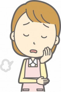交通事故の後遺症で悩む女性